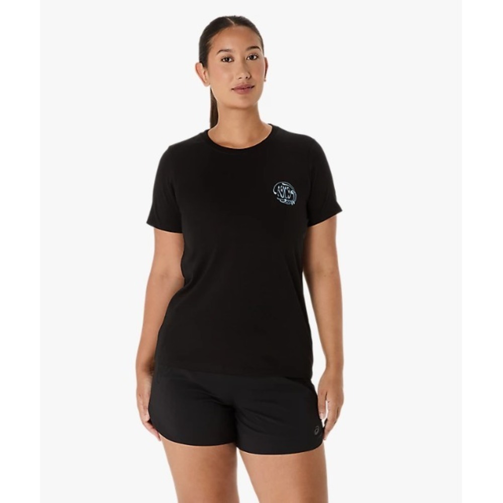 ASICS® (Women's MEDIUM) Empower™ Short Sleeve T-Shirt in Black